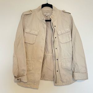 NWOT LOFT zip-up utility jacket